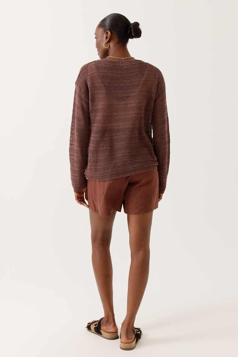 JERSEY LIVORA COLOR MARRÓN 3